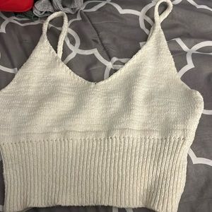 small knitted crop top